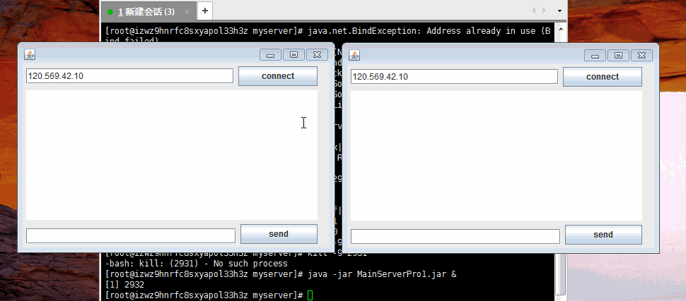 java两个客户端聊天freexboxlivecode