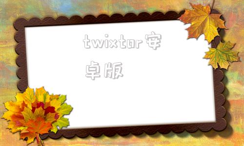 twixtor安卓版twitter网页版入口